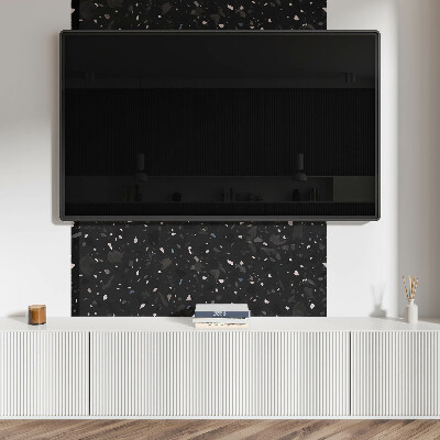 Zelfklevend wandpaneel Terrazzopatroon in abstracte vormen