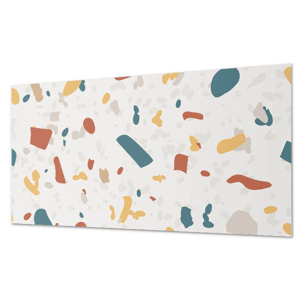 Zelfklevend wandpaneel Abstracte vormen in een dynamisch patroon