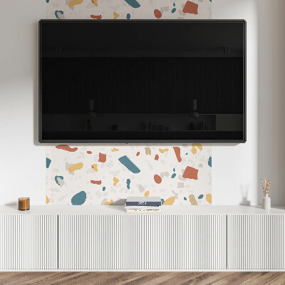 Zelfklevend wandpaneel Abstracte vormen in een dynamisch patroon