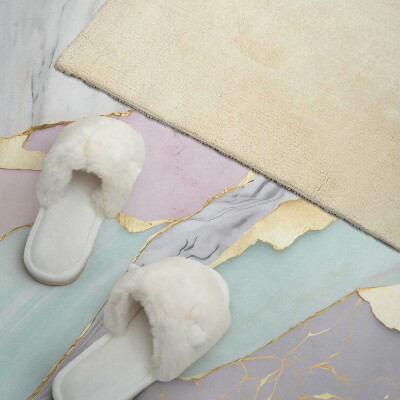 Vinyl wandpaneel Marmeren abstracties in een moderne stijl