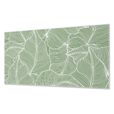 Zelfklevend wandpaneel Bladeren in een golvend ritme