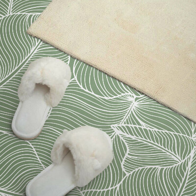 Zelfklevend wandpaneel Bladeren in een golvend ritme