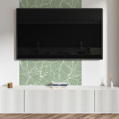 Zelfklevend wandpaneel Bladeren in een golvend ritme