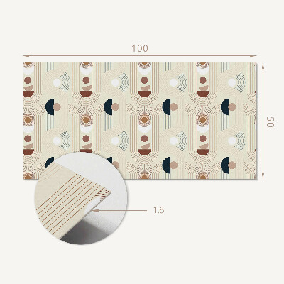 Zelfklevend wandpaneel Geometrisch abstract motief