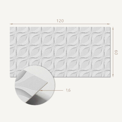Wandpaneel pvc Driedimensionale golfrimpels