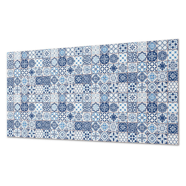 Zelfklevend wandpaneel Rastermozaïeken in kleurrijke patronen