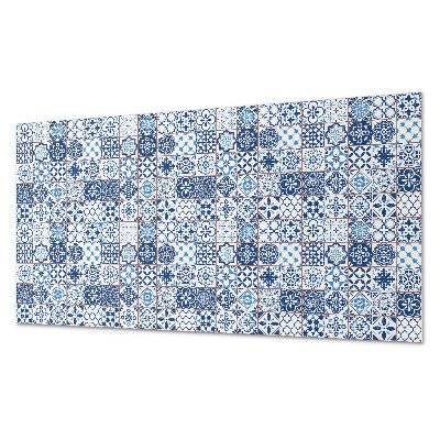 Zelfklevend wandpaneel Rastermozaïeken in kleurrijke patronen