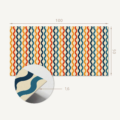 Wandpaneel pvc Ritmische golven in een harmonieuze opstelling