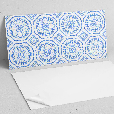 Wandpaneel pvc Bloemenmotieven in cirkels