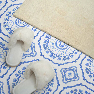 Wandpaneel pvc Bloemenmotieven in cirkels