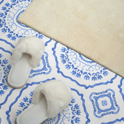 Wandpaneel pvc Bloemenmotieven in cirkels