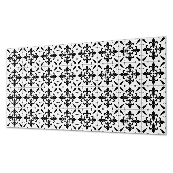 Zelfklevend wandpaneel Bloemenweefsels in een harmonieuze opstelling