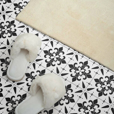 Zelfklevend wandpaneel Bloemenweefsels in een harmonieuze opstelling