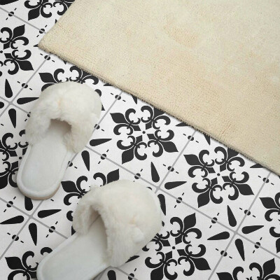 Zelfklevend wandpaneel Bloemenweefsels in een harmonieuze opstelling