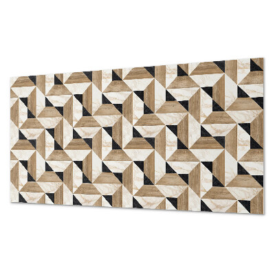 Wandpaneel pvc Abstract motief van driehoekige vormen