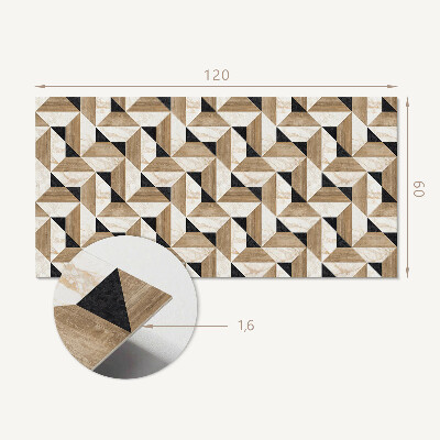 Wandpaneel pvc Abstract motief van driehoekige vormen