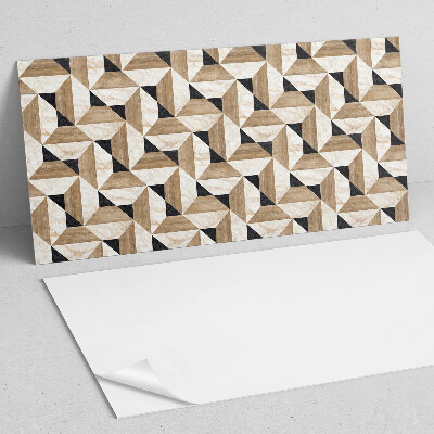 Wandpaneel pvc Abstract motief van driehoekige vormen