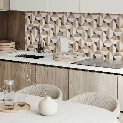 Wandpaneel pvc Abstract motief van driehoekige vormen