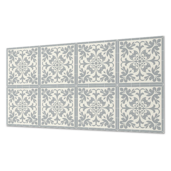 Wandpaneel pvc Bloemenmotief op tegels