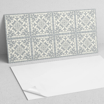 Wandpaneel pvc Bloemenmotief op tegels