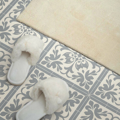 Wandpaneel pvc Bloemenmotief op tegels