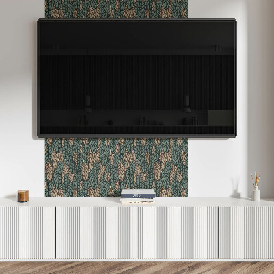 Vinyl wandpaneel Bladeren in een platte opstelling