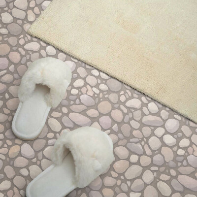 Vinyl wandpaneel Patroon van rotsen op het oppervlak