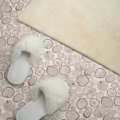 Zelfklevend wandpaneel Ronde potten in verschillende vormen