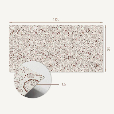 Zelfklevend wandpaneel Ronde potten in verschillende vormen