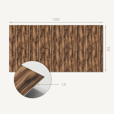 Zelfklevend wandpaneel Een patroon dat doet denken aan hout