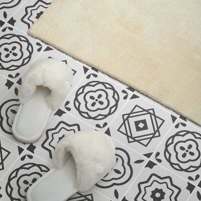 Vinyl wandpaneel Geometrische patronen in vierkante vormen