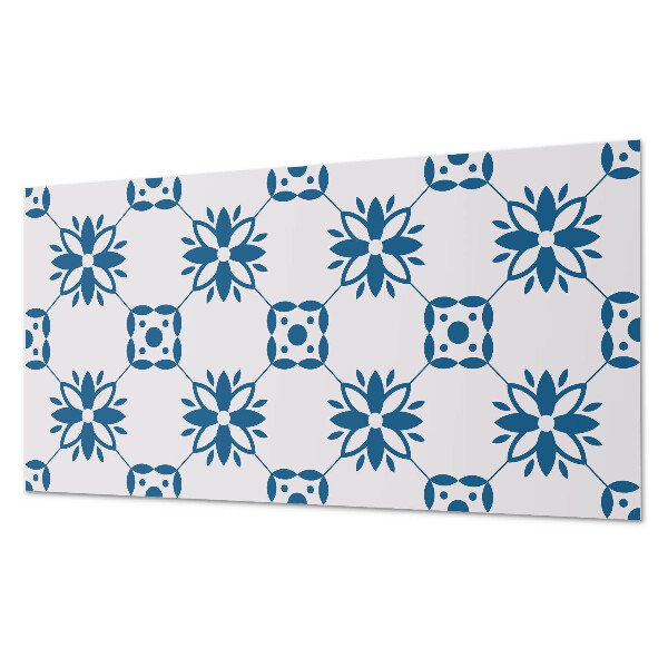 Wandpaneel pvc Bloemenmotief met groene bladeren