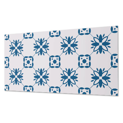 Wandpaneel pvc Bloemenmotief met groene bladeren