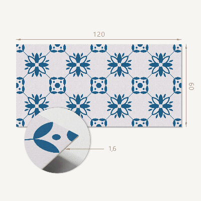 Wandpaneel pvc Bloemenmotief met groene bladeren