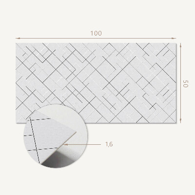 Wandpaneel pvc Abstract lijnmotief