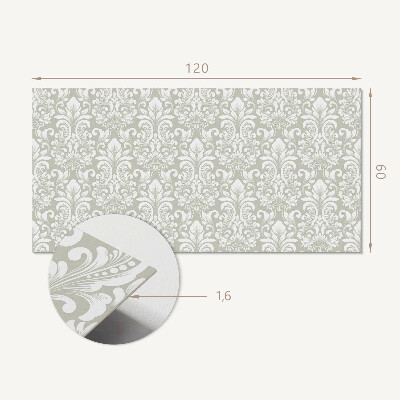 Zelfklevend wandpaneel Een plantenmotief met decoratieve details