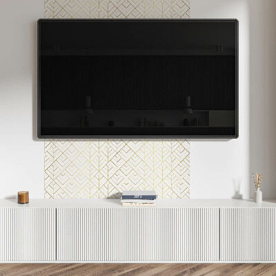 Zelfklevend wandpaneel Bladpatroon in 3D