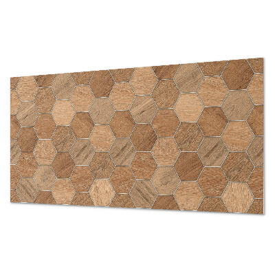 Vinyl wandpaneel Zeshoekig patroon op het oppervlak