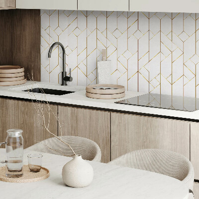 Wandpaneel pvc Stijlvolle lijnen in een geometrische opstelling