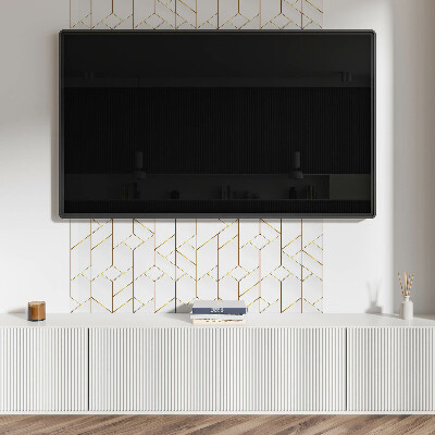 Wandpaneel pvc Stijlvolle lijnen in een geometrische opstelling