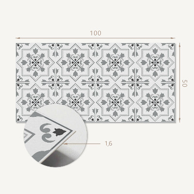 Zelfklevend wandpaneel Bloemmotief in harmonieuze tinten