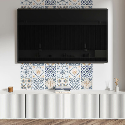 Zelfklevend wandpaneel Mozaïekroosters in een unieke stijl