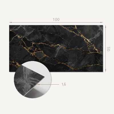 Vinyl wandpaneel Elegant marmerpatroon met aderen