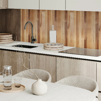 Zelfklevend wandpaneel Hout-geïnspireerd patroon