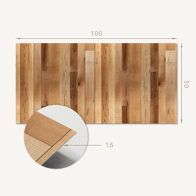Zelfklevend wandpaneel Hout-geïnspireerd patroon