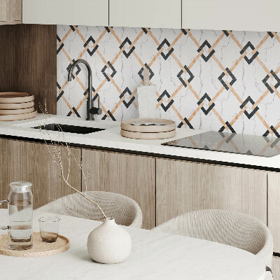 Wandpaneel pvc Moderne marmeren geometrische motieven