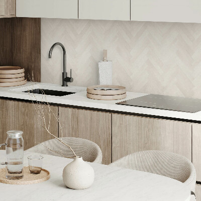 Zelfklevend wandpaneel Visgraatmotief op hout