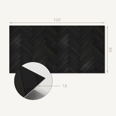 Wandpaneel pvc Visgraat parketpatroon