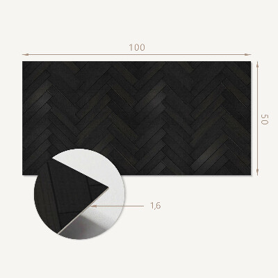 Wandpaneel pvc Visgraat parketpatroon