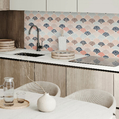 Vinyl wandpaneel Golven met een waaiermotief